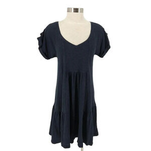 Anthropologie Saturday Sunday Shift Dress Terrycloth Short Sleeve Knee Length